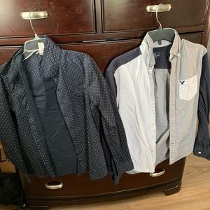 Combo sale button up shirts NAVY Men’s and Women’s